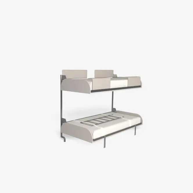 Pat rabatabil supraetajat montat pe perete 2EASY BUNK BED180 FLAT