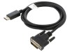 Cablu adaptor DisplayPort 1.2 1,8m negru