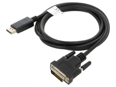 Cablu adaptor DisplayPort 1.2 1,8m negru foto
