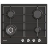 Plita incorporabila Candy CHG6BF4WPBB, Gaz, 4 arzatoare, Wok, negru