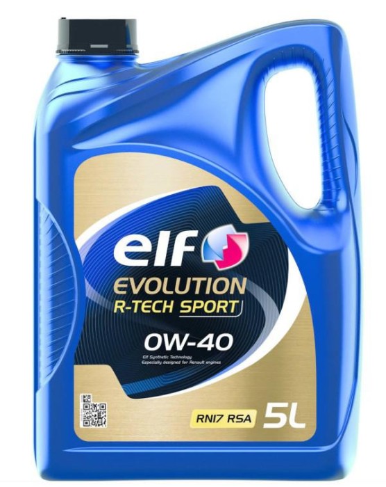 Olej Elf 0W40 5L Evolution R-Tech Sport / C3 / Rn17 Rsa / Rn0700/0710 / Silniki Rs 177328 0W40 TECH SPORT 5L