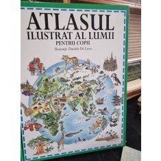 Atlasul ilustrat al lumii pentru copii, ilustratii Daniela De Luca
