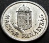 Moneda istorica 1 PENGO - UNGARIA FASCISTA, anul 1941 *cod 2737 = ERORI BATERE, Europa, Aluminiu