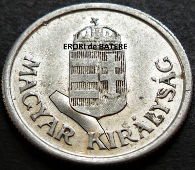 Moneda istorica 1 PENGO - UNGARIA FASCISTA, anul 1941 *cod 2737 = ERORI BATERE foto