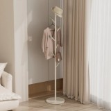 Cumpara ieftin Cuier metalic pentru haine in forma de pom, cu 7 agatatori, dimensiuni 170 x 29 cm, alb