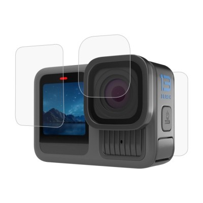 Set 3 sticle protectie display-uri, si obiectiv, Surewo, pentru camera GoPro Hero 13 foto