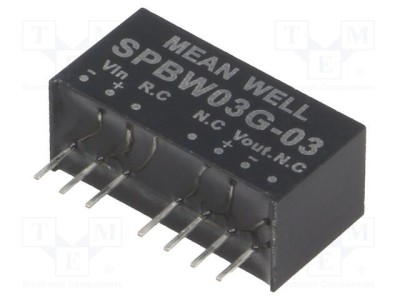 Convertor DC/DC 3W MEAN WELL 18-75VDC la 3,3VDC 700mA foto