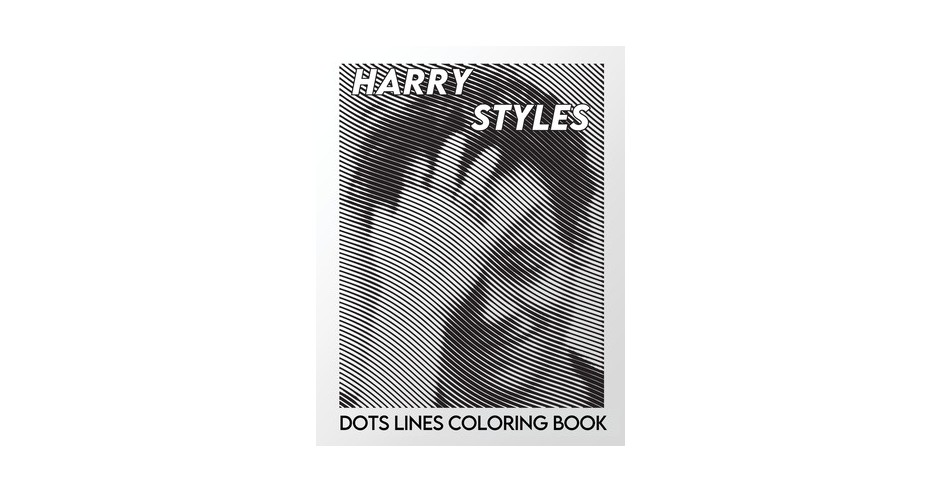 Harry Styles coloring book: Harry Styles fine line (dots lines spirals ...