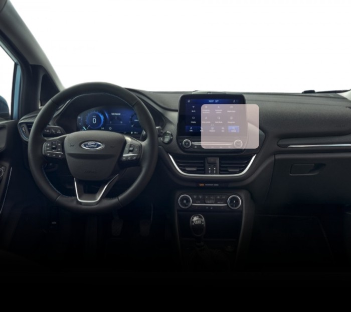 Folie Mata, Duragon, protectie display, pentru Navigatie Centrala Ford Fiesta 2021-2023, Anti-Amprenta, din silicon