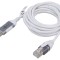 Cablu USB 3.0 RJ45 15m alb Goobay