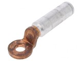Cablu neizolat cu inelar crimpat M12 120mm2