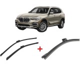 Cumpara ieftin Set 3 stergatoare BMW Seria X5 (G05, F95) 2018-2023, pentru parbriz si luneta, Bosch Aerotwin