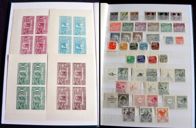 Clasor 445 timbre straine vechi NESTAMPILATE, 10 colite, 21 blocuri cota 1000Eur foto