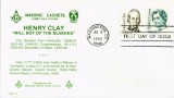 United States 1983 Masonic Cover HENRY CLAY - FIRST DAY OF ISSUE FDC K.298