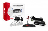 Senzori parcare AMIO cu afisaj si semnalare acustica , 4 senzori argintii 22mm AutoDrive ProParts