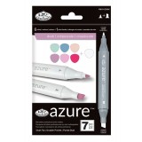 Set 7 markere Royal &amp; Langnickel Azure Culori amurg, Jad