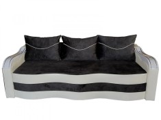 Canapea Extensibila Simona, 225x74x100 Cm, Negru, Alb