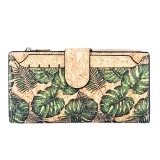 Cumpara ieftin Portofel dama din pluta cu suport carduri detasabil - Tropical