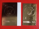 RAS AL KHAIMA, APOLLO 11 - MNH GOLD PERF./IMPERF., Nestampilat
