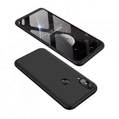 Husa Telefon Plastic Apple iPhone X iPhone XS 360 Full Cover Black foto
