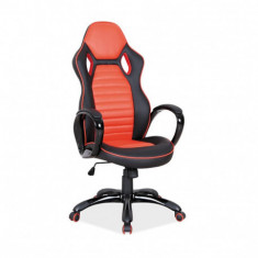 Scaun gaming SL Q105 negru - portocaliu foto