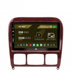 Navigatie Mercedes Benz S-Class (1998-2005), Android 12, E-Octacore 2GB RAM + 32GB ROM, 9 Inch - AD-BGE9002+AD-BGRKIT408