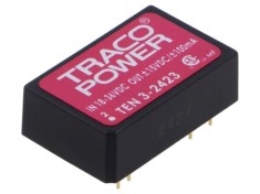 Convertor DC/DC 3W TRACO POWER 18-36VDC la 15VDC și -15VDC