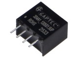 Convertor DC/DC 3W 12V la 5V 600mA SIP4 THT GAPTEC Electronic