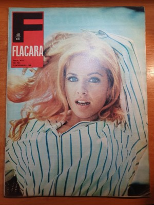 flacara 23 noiembrie 1968-vast articol despre marea unire,teatru, toma caragiu foto