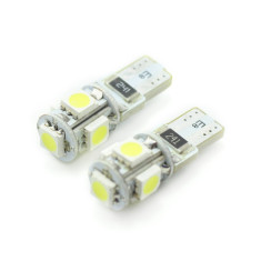 Set 2 becuri LED pentru iluminat interior/portbagaj Carguard, 3 W, 12 V, 90 lm, tip SMD, T10, Alb xenon