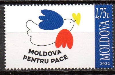 MOLDOVA 2022, Pentru Pace, serie neuzata, MNH foto