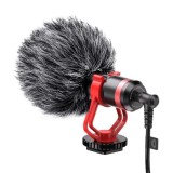 Cumpara ieftin Microfon shotgun, Apexel, MIC-01, compatibil camere foto, smartphone
