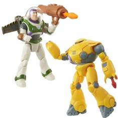 Set 2 Figurine Disney Pixar, Zyclops 20cm &amp; Buzz Lightyear 13cm