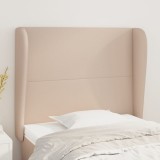 Gossi tablie pat cu aripioare cappuccino 93x23x118/128 cm piele eco