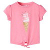Tricou pentru copii, roz fosforescent, 92, vidaXL