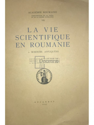 La vie scientifique en Roumanie, vol. 2 (editia 1937) foto