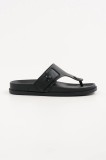 Karl Lagerfeld papuci de piele KADEN culoarea negru, KL72105