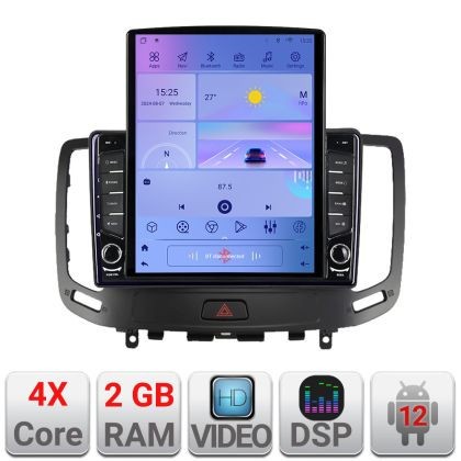 Navigatie Infiniti G35 G37 2006-2013 Android radio gps internet quad core 2+32 ecran vertical 9.7&quot; KIT-G25+EDT-E708 CarStore Technology