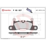 Placute frana Porsche Cayenne (92a); Vw Touareg (7p5, Touareg Van (7p5), punte spate, vehicule fara frane ceramice; pregatit pentru senzor uzura; BRE, BREMBO