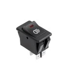 Intrerupator cu bec pentru far auto ASW-17 ON-OFF 4 pini 12V 35A cu, Oem