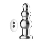Dopuri cu vibratii - Toosh Bile Anale Vibratoare din Metal cu Telecomanda 10 Viteze de Vibratie