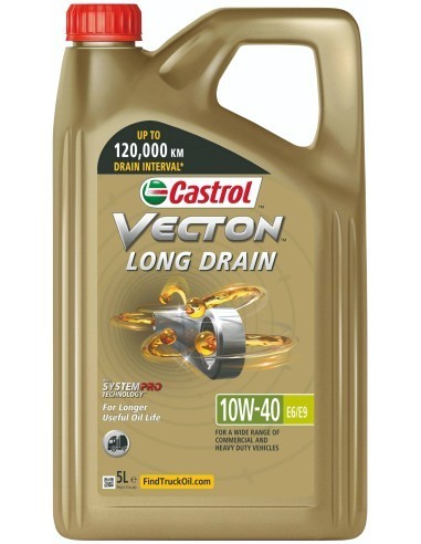 Ulei motor Castrol VECTON Long Drain 10W40 E6/E9, 5L