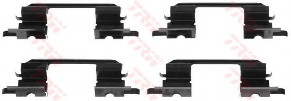 Set accesorii, placute frana SUBARU LEGACY III (BE, BH) (1998 - 2003) TRW PFK527