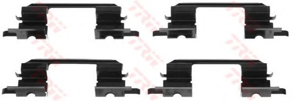 Set accesorii, placute frana SUBARU LEGACY IV (BL, BP) (2003 - 2016) TRW PFK527