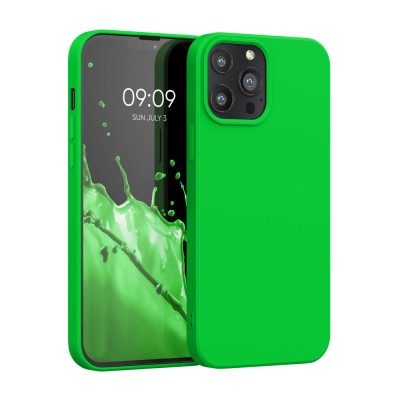 Husa kwmobile pentru Apple iPhone 13 Pro Max, Silicon, Verde , 55975.159 foto