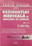 Teste grila pentru rezidentiat medicala si medicina de familie volumul 3