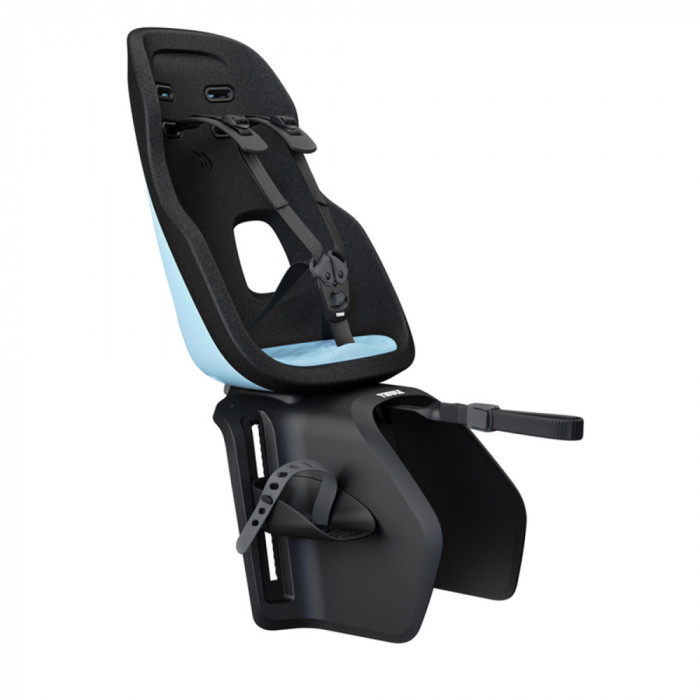 Scaun pentru copii, Thule Yepp Nexxt 2 Maxi Aquamarine Blue Rack mounted, cu montare pe bicicleta in spate