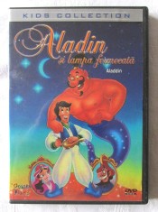 DVD: "ALADIN SI LAMPA FERMECATA", KIDS COLLECTION. Desene animate audio engleza subtitrate in limba romana. DVD original, nefolosit