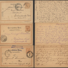 Austria - Lot of 3 Postal History Rare Old postcard postal stationery DB.441