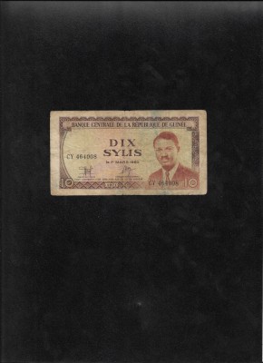 Guineea 10 Sylis 1971 seria464008 foto
